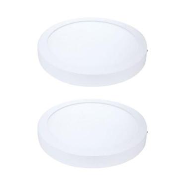 Imagem de Kit 2 Painel Plafon LED Sobrepor Red Neutra 4000K 24W 29cm - Avant