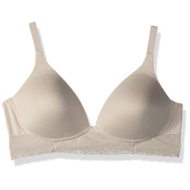 Imagem de Warner's Sutiã feminino plus size simplesmente perfeito de renda super macia sem aro, Butterscotch, 40C