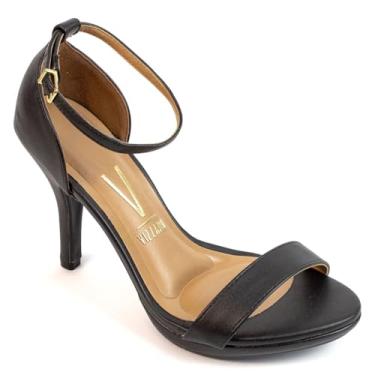 Imagem de Sandália Vizzano Feminina Salto Alto Fino Moda Original (Preto Pelica, BR, Adulto, Numérico, 34)
