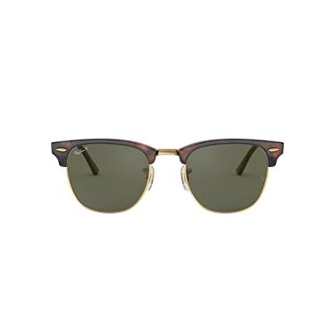 Imagem de Óculos de Sol Ray-Ban Polarizado Clubmaster 0RB3016 990/58 Tam 55 / Vermelho Havana - Lentes Verde