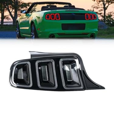 Imagem de YAENSYB Conjunto de luz traseira para Ford Mustang 2010-2014 Lâmpada de freio traseiro seta esquerda