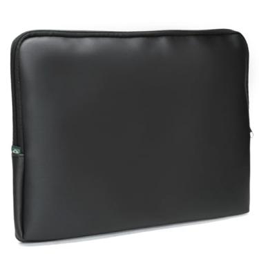 Imagem de Pasta Capa Case Para Notebook Chromebook/Tablete Couro Ecológico Preta Lisa 11,6 Polegadas - MGA Store