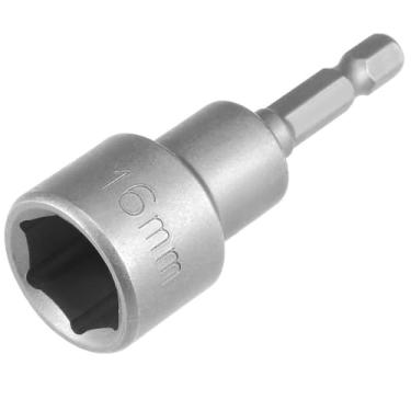 Imagem de Fixinus Soquete magnético de 16 mm, comprimento de 65 mm, adaptador de broca de haste sextavada de 1/10.2 cm para furadeiras elétricas, chave de porca e adaptador de soquete de impacto