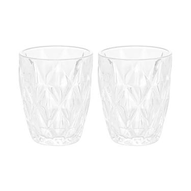 Imagem de Jogo De Copos Lyor Diamond Transparente 270ml - 2 Peças