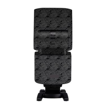 Imagem de Para Sony HVL-F46RM Câmera Flash Strobe Skin Vinil Wrap Film Protetor Adesivo Protetor Revestimento Acessórios de Fotografia HVL-F46RM (Onda Preta)