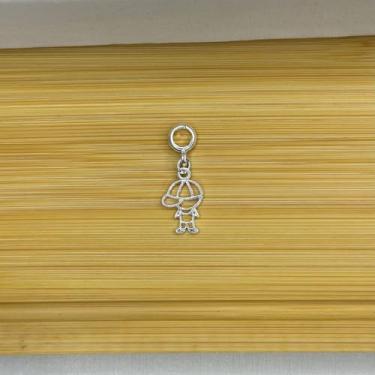 Imagem de Berloque filhos, menina e mennino - Banhado a prata