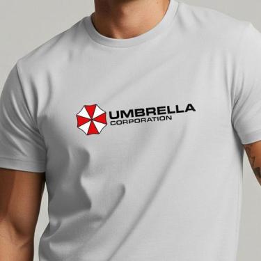 Imagem de Camiseta Masculina Umbrella Corporation Resident Evil Estampada 100% A