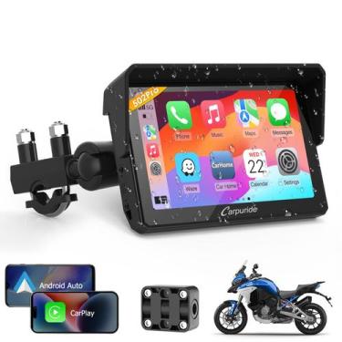 Imagem de Tela de navegação GPS Carpuride W502PRO para motocicleta
