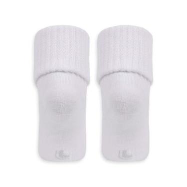 Imagem de Kit 2 Pares de Meias Bebê Cano Médio Lupo 2057-088, Branco