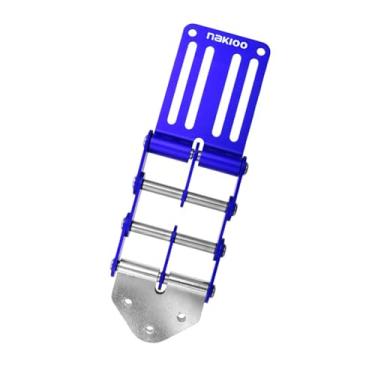 Imagem de Baoblaze Fivela de cinto de ferramenta de liberação rápida, corrente flexível para carpinteiro, eixo de aço inoxidável, multifuncional, leve, 53 mm de largura, Azul