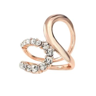 Imagem de Lenço de seda geométrica com strass broche para mulheres moda minimalista irregular linhas duplas xale cachecóis fivela fecho clipe anéis broches delicados acessórios de vestido de férias joias