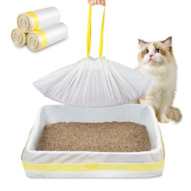 Imagem de Forros de caixa de areia para gatos WJXWHSWX Jumbo Extra Thick, pacote