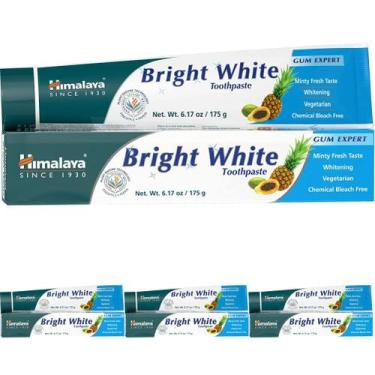 Imagem de Pasta de Dentes Himalaya Bright White sem Flúor - 180ml (4 Unidades)