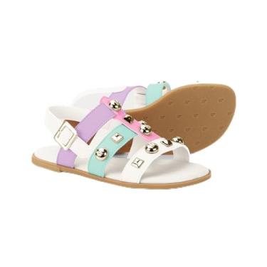 Imagem de Sandália Infantil Bibi Shine Kids Bege com Rosa 29