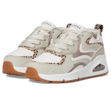 Imagem de Skechers Tênis feminino Uno Gen1 310344l (criança pequena), Natural/Multi, 5.5 Big Kid