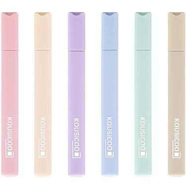 Imagem de Conjunto de iluminadores KOUSICOO Aesthetic Cute Pastel 6 cores
