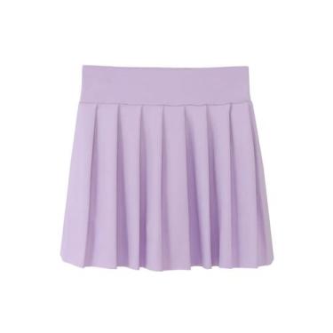 Imagem de Saia de tênis SPFAS Saia atlética plissada em linha A com bolsos