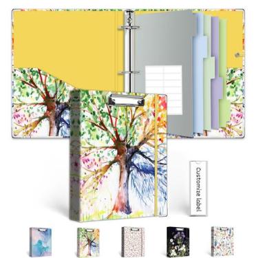 Imagem de Mini encadernador de 3 anéis BVSSX A5 de 1 polegada com prancheta e di