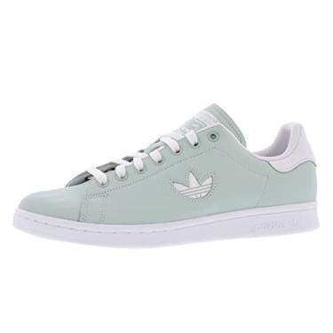 Imagem de adidas Tênis masculino Stan Smith (End Plastic Waste), Branco nuvem, verde vapor, verde floresta, 36
