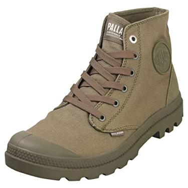 Imagem de Palladium Botas casuais masculinas Chrome Mono, multicoloridas, verde-oliva, verde-oliva, 41 EU