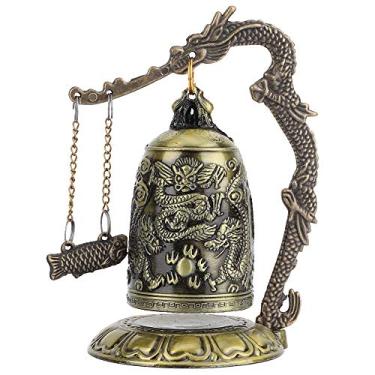 Imagem de Dragon Bell Vintage, Design de Tamanho Pequeno, Acabamento de Eletroplatação de Superfície, Som Doce, Grão Claro e Realista, Perfeito para Decoração Doméstica, Coleção, Artesanato e Presente