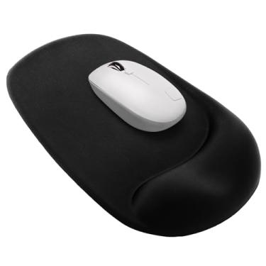Imagem de Mouse pad com descanso de pulso em gel, mouse ergonômico com base de poliuretano antiderrapante e superfície de suporte suave, para computador, laptop, uso doméstico e escritório, 26,4 cm x 18,5 cm