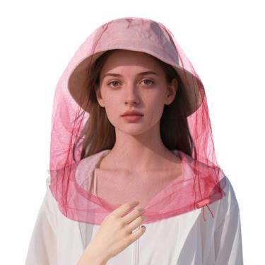 Imagem de Mosquiteiro extragrande, 106 x 63 cm, rede de mosquiteiro ultra grande, rede de malha para rosto e pescoço, serve para todos os chapéus para acampamento ao ar livre, caminhadas, pesca, jardinagem