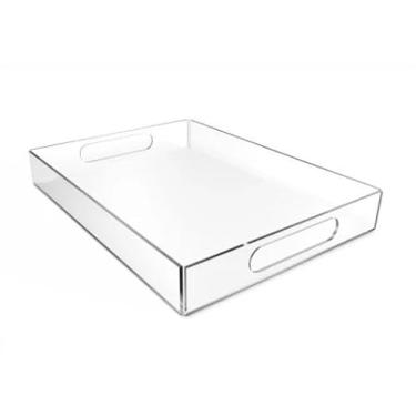 Imagem de Bandeja Em Acrílico Cristal 3mm com Alça Recorte Laser