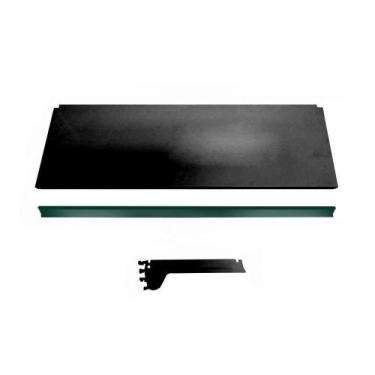 Imagem de Prateleira Ponta 30X73 New Plus Pretoetiqueta Verde - Sa Gondolas