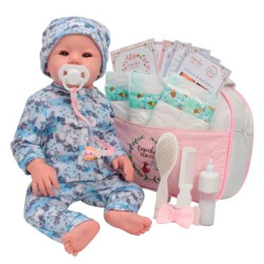 Imagem de Boneca Reborn Bebê Realista Abigail Com Bolsa Maternidade