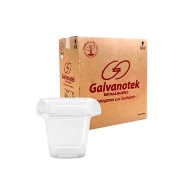 Imagem de Pote Descartavel C/lacre 220 Ml Transparente P/ Doces Sobremesas E Mol