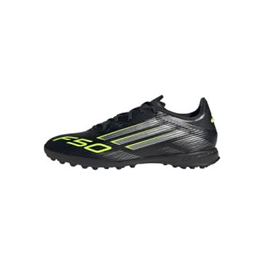 Imagem de adidas Tênis unissex adulto F50 League Turf, Preto/ferro metálico/limão lúcido, 36 BR
