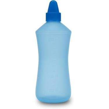 Imagem de Garrafinha Para Lavagem Nasal Frasco Lavador Higienizador Nasal 250ml Para Crianças E Bebês ( Azul )