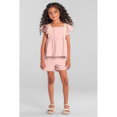 Imagem de Conjunto infantil menina em cotton bubble Mundi