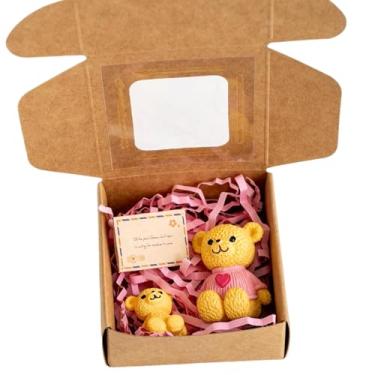Imagem de My Little Worry Bear - Teddy Bear in Box with Greeting Card | Emotional Support & Relationship Gift for Mom, Kids, and Family | for Birthdays, Christmas, and Mother's Day (Yellow)