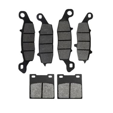 Imagem de GRJQRKHZ Pastilhas de freio para motocicleta S&uzuki Gsf600 K1 K2 K3 K4 2000-2004 Pastilha de freio dianteiro e traseiro de motocicleta