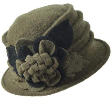 Imagem de Chapéu de inverno FORBUSITE Vintage Feminino, vestido de lã floral, cl