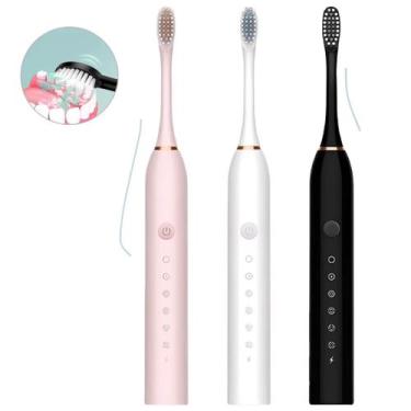 Imagem de Escova Ultra Sônica Elétrica Usb Para Limpeza Dos Dentes - King