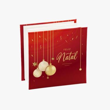 Imagem de Álbum de Fotografia Sanfonado Natal 12F 10x10 Rebites Ical, 734