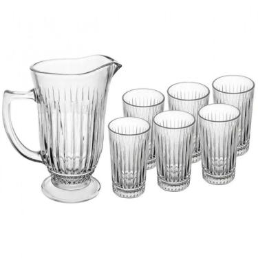 Imagem de Conjunto de Jarra Deli com 6 Copos de Vidro 7 Pecas Lyor