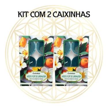 Imagem de KIT C/2 CX's Vela Aromática Para Rechaud Indiana Goloka, FLOR DE LARAN