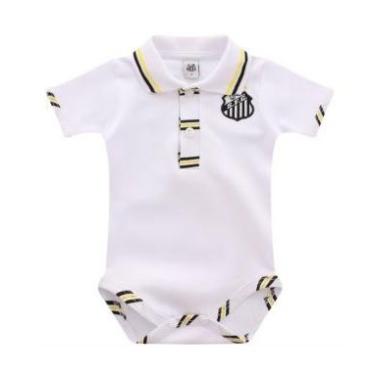 Imagem de Body Bebê Santos Manga Curta Masculino Oficial