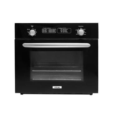 Imagem de Forno À Gás de Embutir Stelar Due 55 Litros Preto, Preto, 110V, 55 LIT