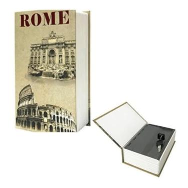 Imagem de Cofre Livro Estampado Roma Tamnho G - Western
