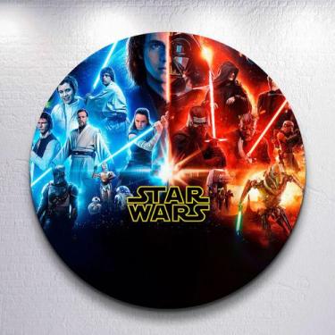 Imagem de Capas p/ Festa Infantil Guerra Na Galaxia Painel Redondo Grande ou Min