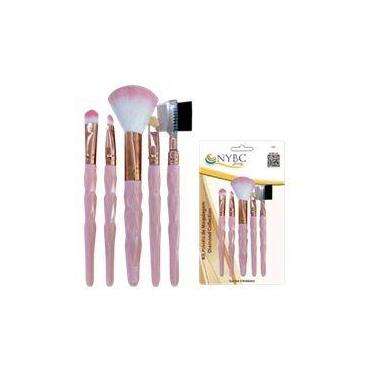 Imagem de Kit pinceis de maquiagem cabo diamante nybc kpm-5r