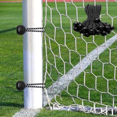 Imagem de 30 peças de cordão elástico esférico, corda elástica elástica para amarrar para barraca resistente, faixa de gancho de dossel guarda-chuva de borracha ajustável para pendurar