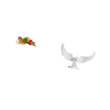 Imagem de Fenteer Estátua de Anjo de Resina Joseph, Figura Decorativa para Mesa, Decoração de Mesa, Escultura de Anjo Joseph Dormindo para Mesa, Prateleira, Escritório,