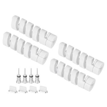 Imagem de PATIKIL Conjunto de protetores USB à prova de poeira, 12 peças Tipo-C plugues de poeira fone de ouvido tampas de poeira capa de porta de carregamento protetor de cabo para laptops, desktops