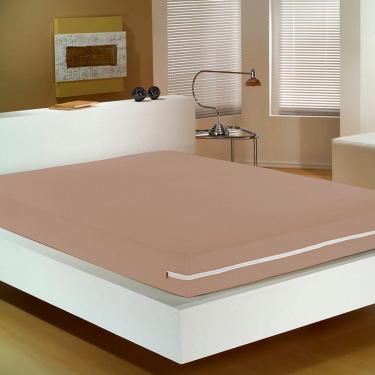 Imagem de Capa Para Colchão Doce Vida Solteiro Malha Mista C- Zíper Castor